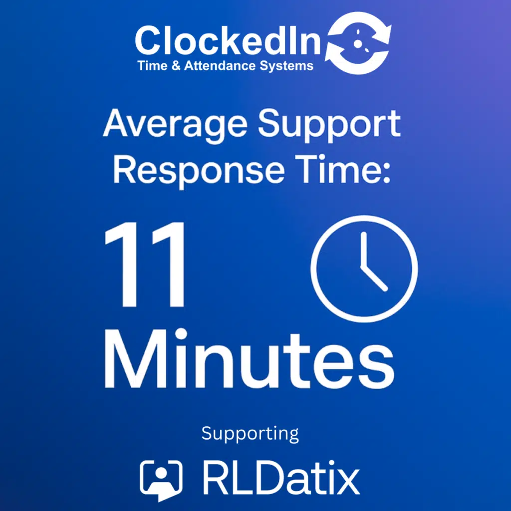 Average Support Response Time: 11 Minutes